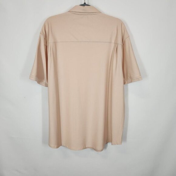 NWT VRST Men's Short Sleeve Button Down Shirt in Minimal Pink Size 2X - Picture 5 of 8